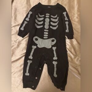 Carter's Black Skeleton Romper